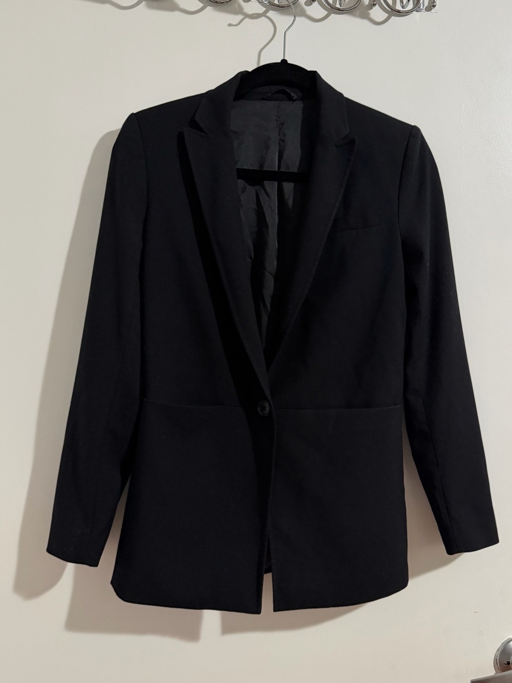 Armani Exchange Women's Black Single-Button Blazer, Size 2